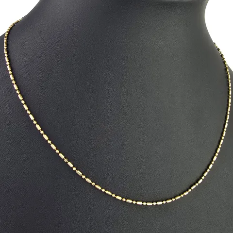 Feine Goldkette aus edlem 585er (14 Karat) Gelbgold – filigran & elegant ca. 44cm lang, ca. 1,4m m breit