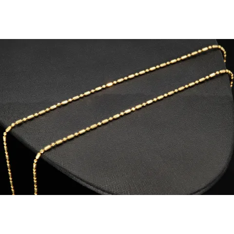 Feine Goldkette aus edlem 585er (14 Karat) Gelbgold – filigran & elegant ca. 44cm lang, ca. 1,4m m breit