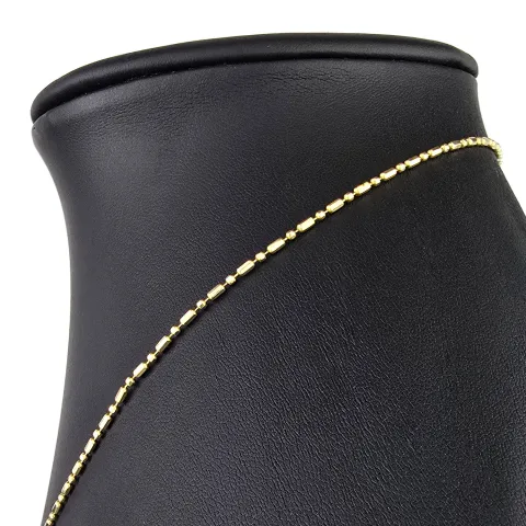 Feine Goldkette aus edlem 585er (14 Karat) Gelbgold – filigran & elegant ca. 44cm lang, ca. 1,4m m breit