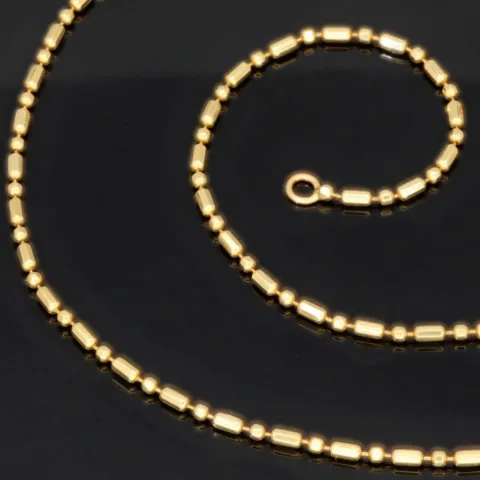 Feine Goldkette aus edlem 585er (14 Karat) Gelbgold – filigran & elegant ca. 44cm lang, ca. 1,4m m breit
