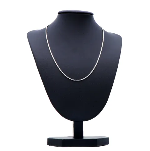 585 Venezianerkette aus 14K Weißgold - 38,5cm Länge