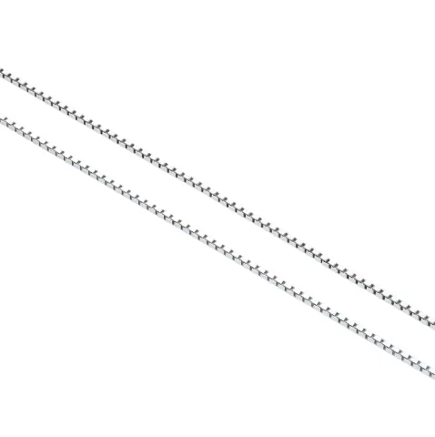 585 Venezianerkette aus 14K Weißgold - 38,5cm Länge