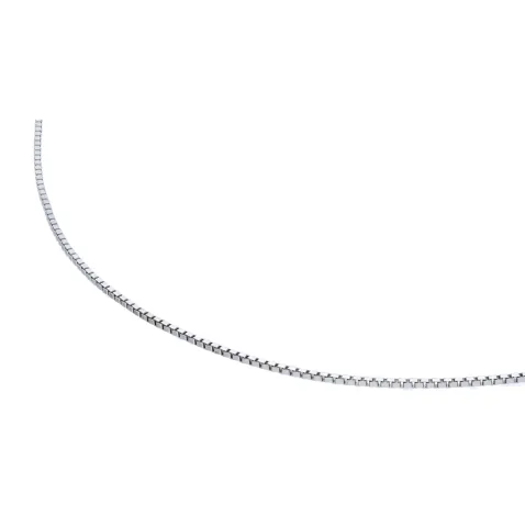 585 Venezianerkette aus 14K Weißgold - 38,5cm Länge