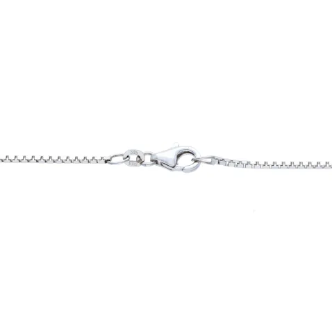 585 Venezianerkette aus 14K Weißgold - 38,5cm Länge