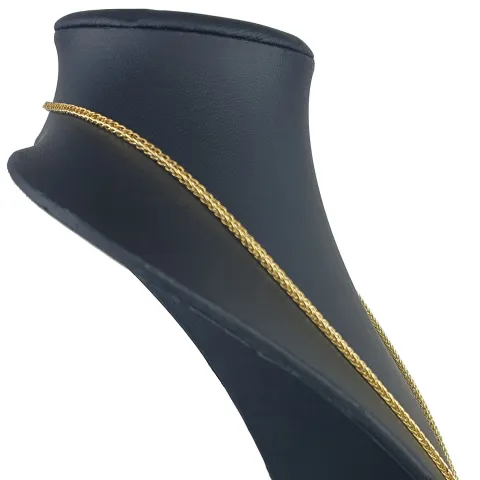 Fein gearbeitete Goldkette / Fuchsschwanzkette aus hochwertigem 585 14k Gelbgold (ca. 65cm lang, 2mm breit)