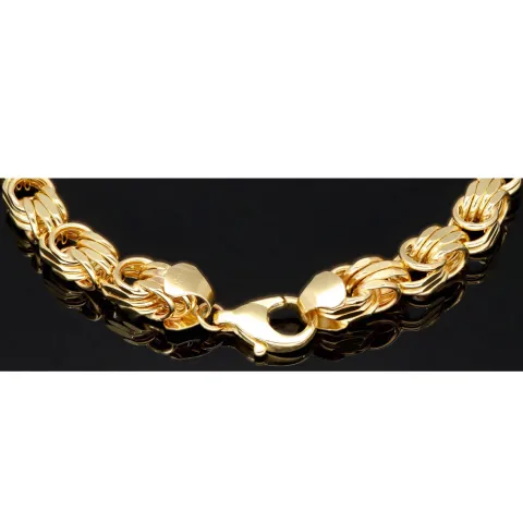 Premium Königsarmband in außergewöhnlichem Design aus edlem 14K 585 Gold , ca. 6,5mm breit, 23cm lang (ca. 13g)