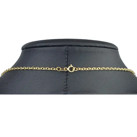 Stilvolle Goldkette / Ankerkette aus glänzendem 585 / 14K Gold , ca. 50 cm Länge 2,3 mm