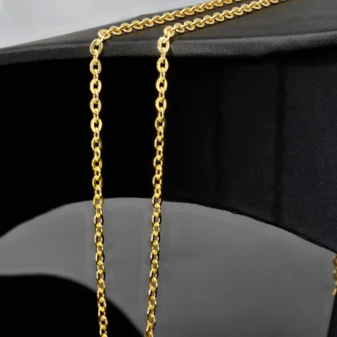 Stilvolle Goldkette / Ankerkette aus glänzendem 585 / 14K Gold , ca. 50 cm Länge 2,3 mm