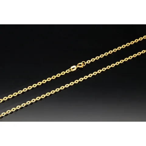 Stilvolle Goldkette / Ankerkette aus glänzendem 585 / 14K Gold , ca. 50 cm Länge 2,3 mm
