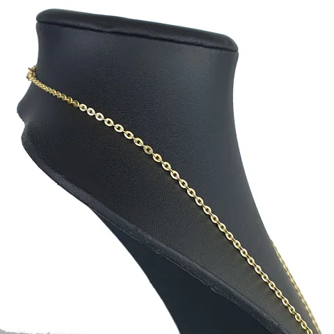 Stilvolle Goldkette / Ankerkette aus glänzendem 585 / 14K Gold , ca. 50 cm Länge 2,3 mm