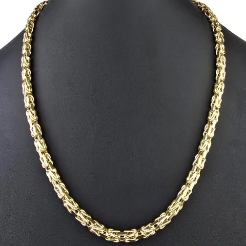 Funkelnde Königskette aus hochwertigem 585er Gold (14 K) (ca. 41g, 62cm, 5,5mm)