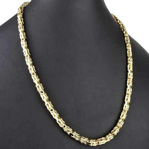 Funkelnde Königskette aus hochwertigem 585er Gold (14 K) (ca. 41g, 62cm, 5,5mm)