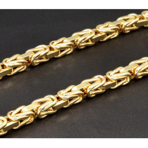 Funkelnde Königskette aus hochwertigem 585er Gold (14 K) (ca. 41g, 62cm, 5,5mm)