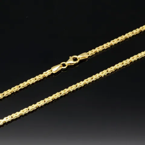 Exquisite Königskette in klassisch, zeitlosem Design aus 14k 585 Gold (Gelbgold) in 2,2 mm Stärke - Länge 50cm