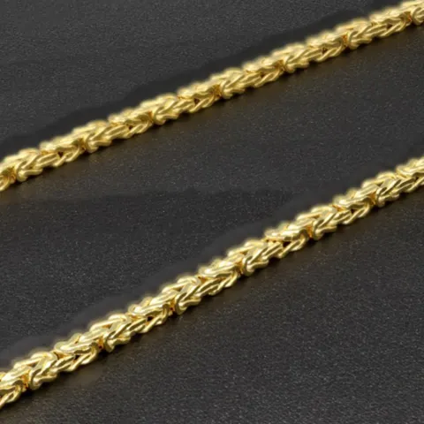 Funkelnde Königskette aus 14k 585 Gold (Gelbgold) in ca. 2,2mm Stärke - Länge 55cm