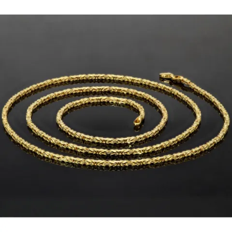 Hochwertige Königskette aus 14k 585 Gold (Gelbgold) in 2,2mm Stärke - Länge 70cm