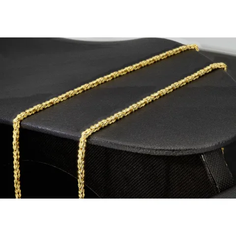 Hochwertige Königskette aus 14k 585 Gold (Gelbgold) in 2,2mm Stärke - Länge 70cm