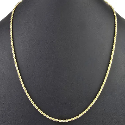 Kordelkette in klassischem Design in ca. 60 cm Länge aus funkelndem 585er Gold 14k ca. 3mm Breite