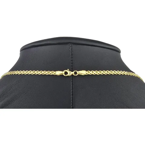 Feingliedrige Goldkette aus hochwertigem 585 / 14K Gold (Gelbgold) , ca. 55 cm Länge 3mm