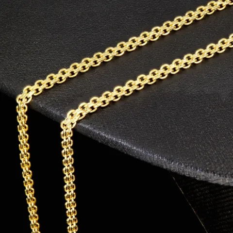 Feingliedrige Goldkette aus hochwertigem 585 / 14K Gold (Gelbgold) , ca. 55 cm Länge 3mm