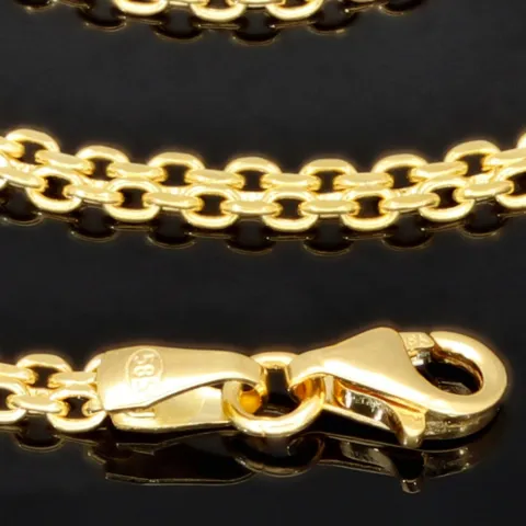 Feingliedrige Goldkette aus hochwertigem 585 / 14K Gold (Gelbgold) , ca. 55 cm Länge 3mm