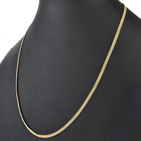 Filigrane Goldkette aus funkelndem 585 / 14K Gold (Gelbgold) , ca. 56 cm Länge 3mm