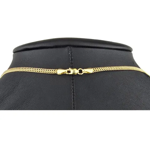 Filigrane Goldkette aus funkelndem 585 / 14K Gold (Gelbgold) , ca. 56 cm Länge 3mm