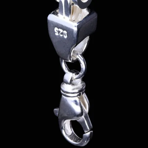Silberarmband Königsarmband aus Silber (ca. 83,9g, 24 cm Länge, 8mm Breite) 925er Sterlingsilber
