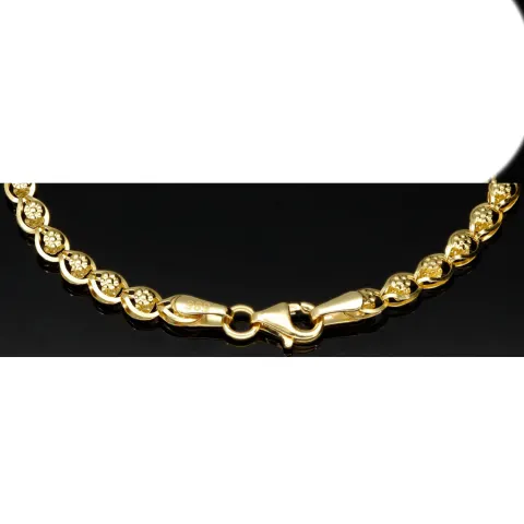 Gold-Armband aus edlem 14K / 585 Gelbgold in stlvollem Design ca. 18,5 cm Länge , 3,5mm