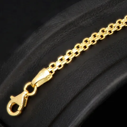 Zeitlos schönes 14K 585 Goldarmband – Edles Design trifft hochwertige Verarbeitung in Perfektion (ca. 18cm Länge, 3mm Breite)