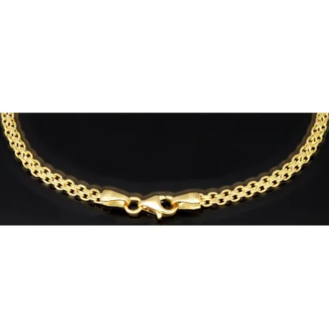 Zeitlos schönes 14K 585 Goldarmband – Edles Design trifft hochwertige Verarbeitung in Perfektion (ca. 18cm Länge, 3mm Breite)