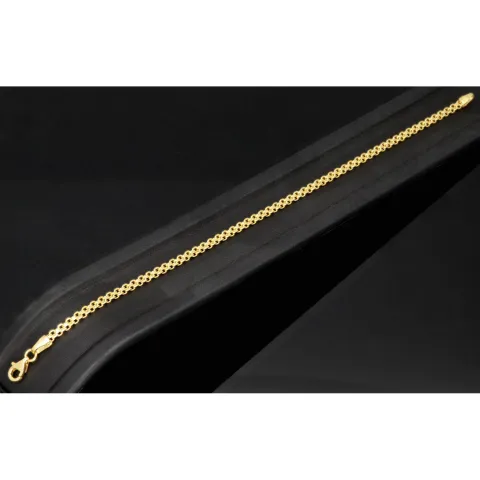 Zeitlos schönes 14K 585 Goldarmband – Edles Design trifft hochwertige Verarbeitung in Perfektion (ca. 18cm Länge, 3mm Breite)