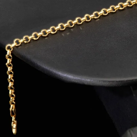 Edles Goldarmband im Rundpanzer-Design aus hochwertigem 585 14k Gold (Gelbgold), ca. 3mm breit, 19cm lang