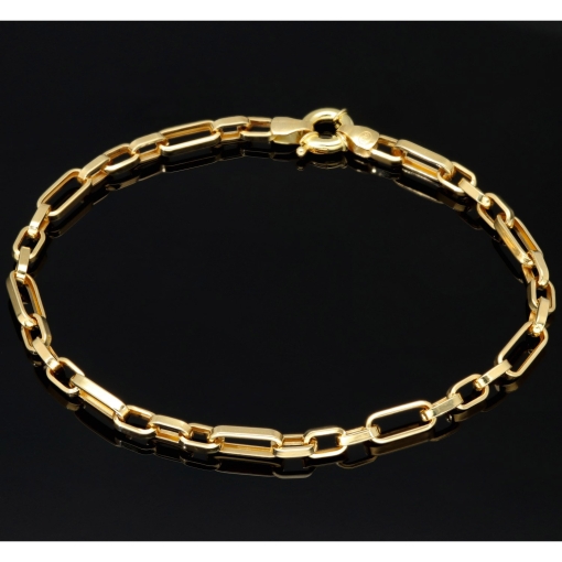 Exquisutes Ankerarmband Goldarmband ca. 21cm lang und 4mm breit aus funkelndem Gelbgold (585 / 14k Gold)
