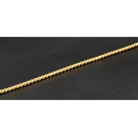 Hochwertig produziertes Goldarmband aus edlem 14K 585er Gold (Gelbgold) kurzgliedrig ca. 19cm, 2mm