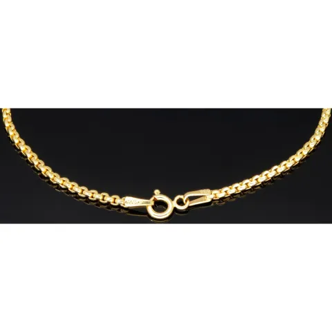 Hochwertig produziertes Goldarmband aus edlem 14K 585er Gold (Gelbgold) kurzgliedrig ca. 19cm, 2mm