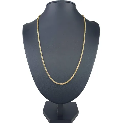 Hochwertige Goldkette / Fuchsschwanzkette in filigranem Design in edlem 585 14k Gelbgold (ca. 60 cm lang, 2,5 mm breit)