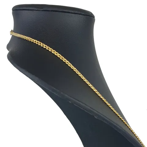 Edle Panzerkette aus hochwertigem Gelbgold (14K, 585 ca. 5,1g) ca. 50cm, 3mm