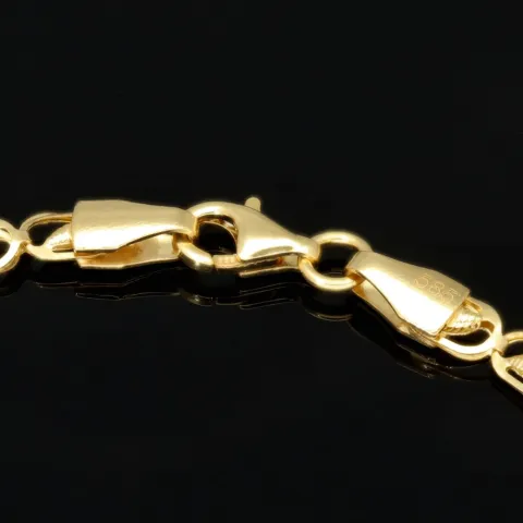 Exquisites 14K 585er Goldarmband – Feine Verarbeitung mit feiner Struktur und edler Ausstrahlung (ca. 19cm Länge, 3mm Breite)