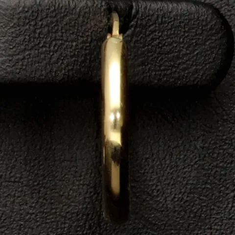 Mini-Creolen aus glänzend poliertem 14K / 585 Gold (Gelbgold) – zeitlos, elegant und edel