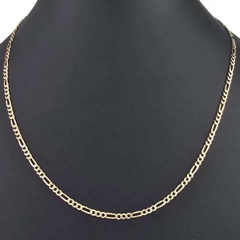 Edle Goldkette – Figarokette, stilvoll und hochwertig verarbeitet aus massivem Gold (333 / 8K Gelbgold) - ca. 50cm lang, ca. 3mm