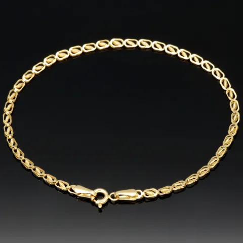 Exklusives Goldarmband (14K 585er Gold, Gelbgold) – Feines Design mit hochwertiger Verarbeitung (ca. 18,5cm Länge, 2,5mm Breite)