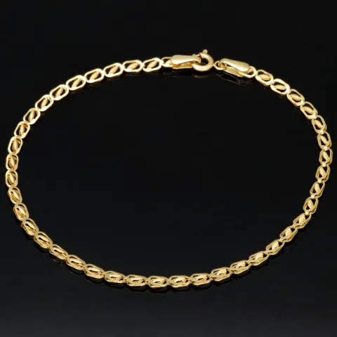 Exklusives Goldarmband (14K 585er Gold, Gelbgold) – Feines Design mit hochwertiger Verarbeitung (ca. 18,5cm Länge, 2,5mm Breite)