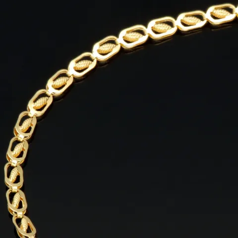 Exklusives Goldarmband (14K 585er Gold, Gelbgold) – Feines Design mit hochwertiger Verarbeitung (ca. 18,5cm Länge, 2,5mm Breite)