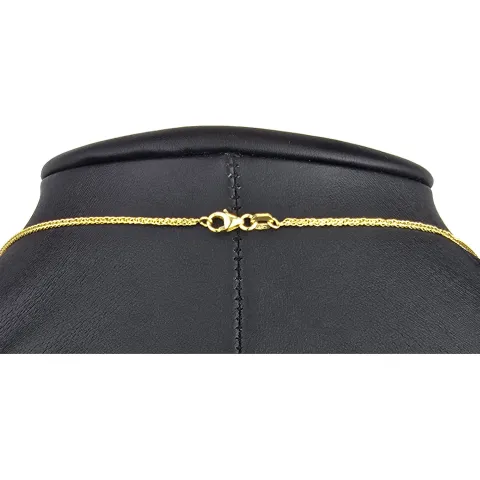 Filigrane Fuchsschwanzkette aus funkelndem 585 14k Gold (ca. 45cm, ca. 1,0mm)