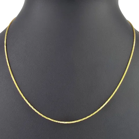 Filigrane Fuchsschwanzkette aus funkelndem 585 14k Gold (ca. 45cm, ca. 1,0mm)