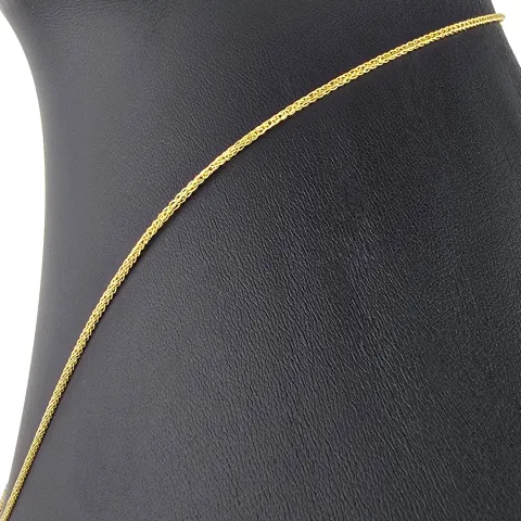 Filigrane Fuchsschwanzkette aus funkelndem 585 14k Gold (ca. 45cm, ca. 1,0mm)