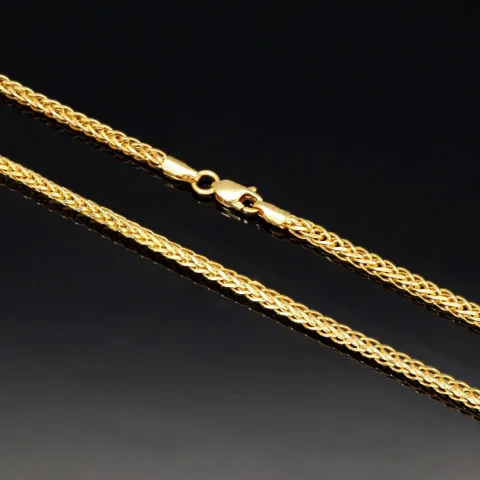 Exquisite Fuchsschwanz-Goldkette aus edlem 585er (14K) Gelbgold – ca. 50 cm, 2,5 mm