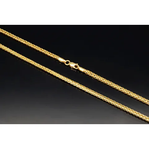 Exquisite Fuchsschwanz-Goldkette aus edlem 585er (14K) Gelbgold – ca. 50 cm, 2,5 mm