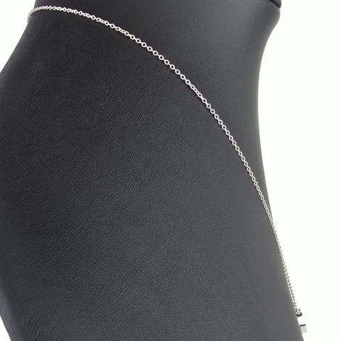 Extravagantes Schmuck-Set bestehend aus einer hochwertigen Weißgold (18K / 750 Gold) - Ankerkette (ca. 45cm) und einem Herz-Anhänger, bestückt mit zahlreichen Diamanten